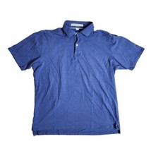 Holderness and Broune Polo Shirt Men&#39;s Size Large Short Sleeve Blue - £19.47 GBP