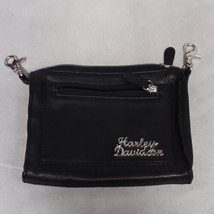 Harley Davidson Black Leather Belt Loop Bag / Purse - $28.95