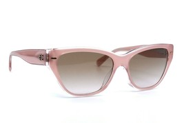 New Coach HC8370F Milky Pink Transparent Brown Gradient Authentic Sunglasses - £97.46 GBP