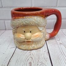 Ceramic Santa Claus Head 3D Beard Christmas Coffee Cup Mug Father Christmas - $29.49 CAD