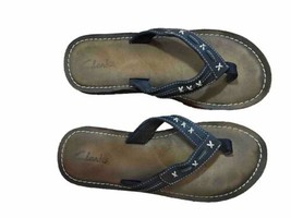 Clarks  Leather  Flip Flop Slip On  Slippers Shoes 7 - £15.54 GBP