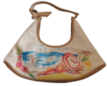 Cute Beach Scene Watercolor Style Faux Leather Handbag Purse by Bluestem - $16.88
