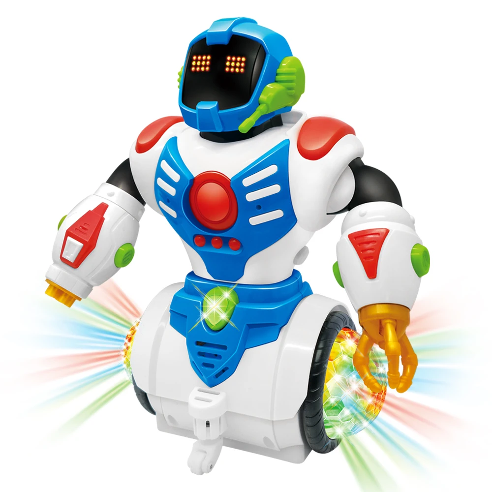 Dancing Robot With Flashing Led Light Dancing Intelligent Model Electric - £26.31 GBP