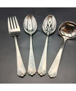 Wallace Lotus 18/8 Stainless Steel 4 Serving Pieces Flatware JAPAN - €65,68 EUR