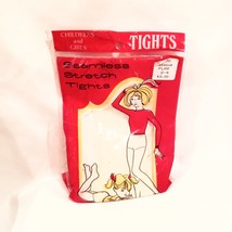 Girls Tights Size 2-4 Flax (Off White Stone) Color Seamless Stretch New ... - £9.44 GBP