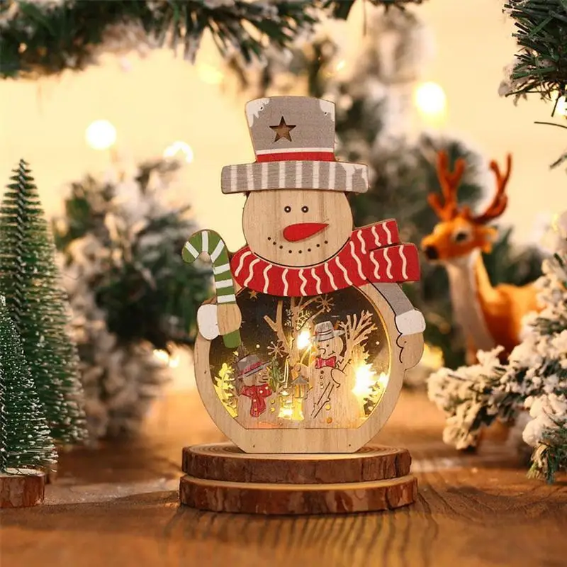 Game Fun Play Toys Christmas Gift Party Decorations New Led Wood Lamp 3d Carving - £33.05 GBP