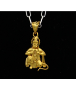 925 STERLING SILVER GOLD POLISHED LORD HANUMAN presenting lord rama sita... - €33,67 EUR
