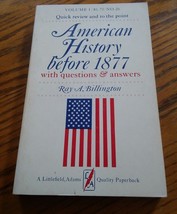 020 American History Before 1877 Questions &amp; Answers Ray Billington Pape... - £11.93 GBP