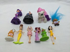 Lot Of (10) Girl Toy Disney Princess My Little Pony Care Bear 2-4&quot; Figures  - £23.21 GBP