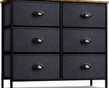Sorbus Dresser with 6 Fabric Drawers - Bedroom Furniture Storage Chest T... - £94.82 GBP