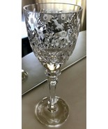 Rogaska Gallia Cut Crystal Wine Glass 7 3/4&quot; Floral Replacement - $57.49 CAD
