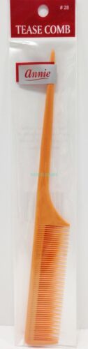 ANNIE TEASE COMB #28 VERY FINE TOOTH COMB FOR TEASING WITH RAT TAIL COMB... - $1.59