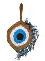 Rastogi Handicraft Eco-friendly - Naturel Handmade Blue Evil Eye Wall Hanging Ar - £19.57 GBP