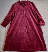 NWT Joules Womens Size 14 Plum Soft Corduroy Velvety Long Sleeve Shirt D... - $24.70