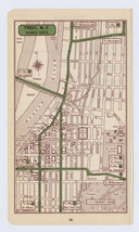 1951 Original Vintage Map Of Troy New York Downtown Business Center - £20.02 GBP