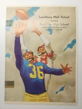 1953 Leechburg Blue Devils PA vs Ford City PA High School Football Progr... - £9.43 GBP