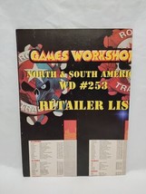 Games Workshop North And South America WD #253 Retailer List Poster - £46.97 GBP