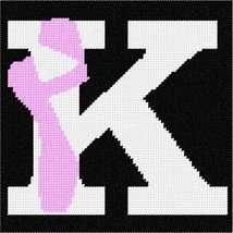 Pepita Needlepoint kit: Letter K Ballet Shoe, 7&quot; x 7&quot; - £39.23 GBP+