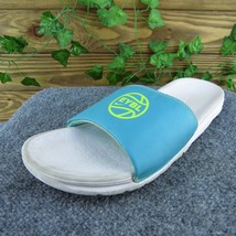 Nike Benassi Solarsoft EYBL Peach Jam Men Slide Sandals Blue Synthetic S... - $29.69