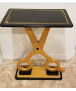 Gold Scissor Table, Gold Scissor Sculpture, Salon table, Barber table by... - $746.24 CAD