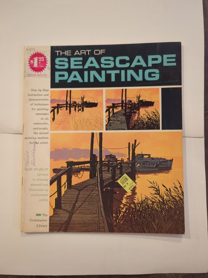 Vintage The Art of Seascape Painting The Grumbacher Library 1966 SC B-373 - $12.34