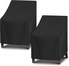 Two Patio Swing Lounge Chair Covers In Black That Are Waterproof And Fit... - €37,51 EUR