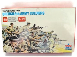 Esci Ertl British 8th Army Soldiers 1/72 Scale Model Kit  Complete New Sealed - £15.81 GBP