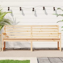 Garden Bench 203.5x48x91.5 cm Solid Wood Pine - $98.55