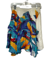 elle sasson pleated Tropical Macaw parrot birds skirt Size 6 - £22.15 GBP