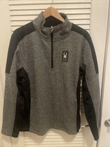 Spyder Charcoal Heather 1/4 Zip Pullover Jackets Men&#39;s Size Small - $49.99