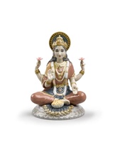 Lladro 01009229 Goddess Sri Lakshmi Figurine New - $1,458.00