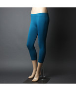 Comfy Seamless Footless Capri Casual Stretch Lounge Womens Fitted Skinny... - $9.99