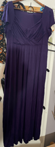 2XL CrossFront Maxi Dress- Soprano -Purple Plus Size Cap Sleeve Womens Plus EUC - £10.60 GBP