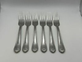 Set of 6 Lenox 18/10 Stainless Steel BEAD Dinner Forks - £62.53 GBP