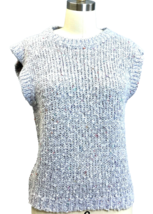 VTG 80s Pretense Lavender Speckled Tweed Sweater Vest S Womens Knit Taiwan - $34.60