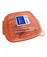 Reusable Translucent Plastic Sandwich Box Holder Lunch Container. 8 Inch... - £10.09 GBP