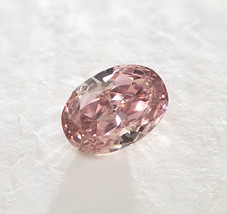 0.71ct Pink Diamond - Natural Loose Fancy Intense Purple pink Color GIA Oval - £32,076.04 GBP