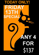 FRIDAY THE 13TH ONLY SALE! PICK ANY 4 LISTED FOR $137 OFFER DISCOUNT image 2