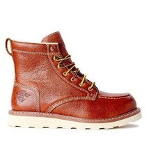 Herman Survivors ~ Steel Toe ~ Size 8 ~ Brown Leather Work Boots ~ Oakridge - £58.82 GBP