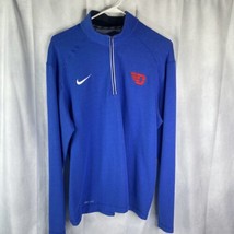Nike University Of Dayton Flyers Dri Fit 1/4 Performance Zip Pullover Mens L - £21.86 GBP