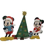 Mickey &amp; Minnie Christmas LED Lighted Yard Decor Flat Tastics Disney By ... - $121.54