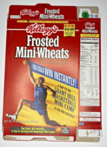 1996 Empty Kellogg's Frosted Mini-Wheats Basketball 16OZ Cereal Box SKU U200/252 - $18.99
