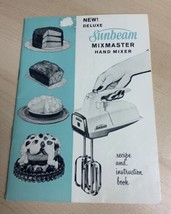 Vintage 1960 Sunbeam Deluxe Mixmaster Hand Mixer Recipe Instruction Book 35 Page - £6.09 GBP