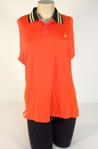 Ralph Lauren Golf Tailored Golf Fit Orange Sleeveless Polo Shirt Women&#39;s... - £78.65 GBP