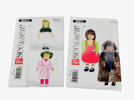 Butterick 18&quot; Doll Clothes B5414 &amp; B5671 ( American Girl) 4 Outfits Uncut NEW - £11.52 GBP