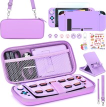 Younik Switch Accessories Bundle, 15 In 1 Purple Switch Accessories Kit For, Con - £28.18 GBP