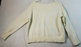 Moth Anthropologie Sweater Womens Size XS Cream Knit Rayon Long Sleeve Boat Neck - £15.03 GBP