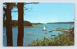 Boats on Harbor Cape Cod Massachusetts MA UNP Chrome Postcard M8 - £2.33 GBP