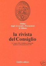 Giuffre Rivista Consiglio Ordine Avvocati Milano 1995 - £10.20 GBP