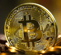 Bitcoin Coin ‘Gold’ Plated Coin - £5.55 GBP